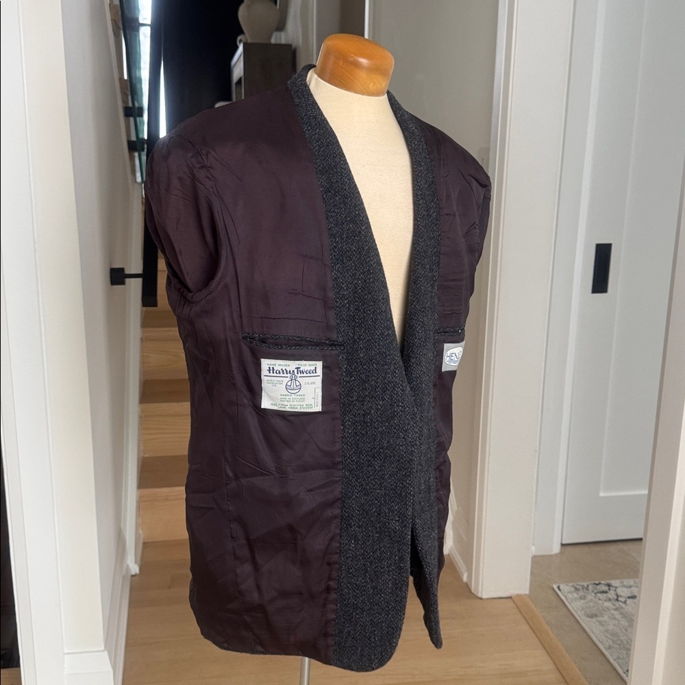 Vintage Harris Tweed Men's Blazer Sports Coat size approximately 42R or M - Picture 5 of 12
